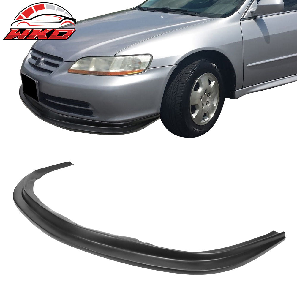 Fits 01-02 Honda Accord Front Bumper Lip Spoiler PU MDA Unpainted Chin Splitter