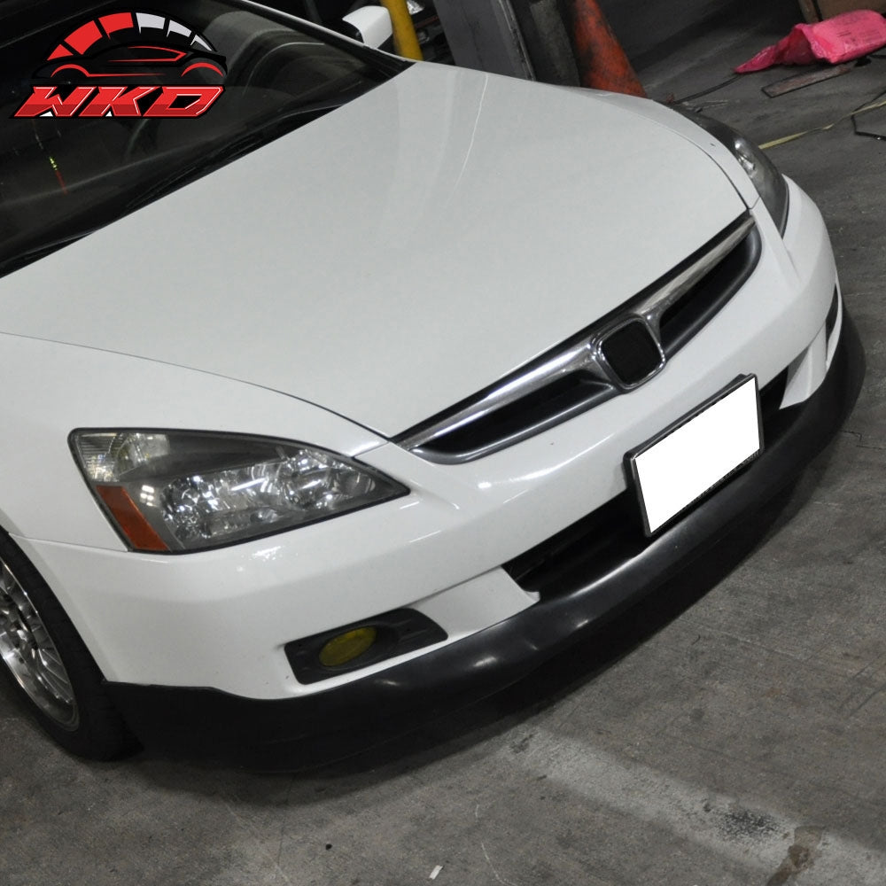 Fits 06-07 Honda Accord 2Dr HFP Style Front Bumper Lip Painted #B92P Black Pearl