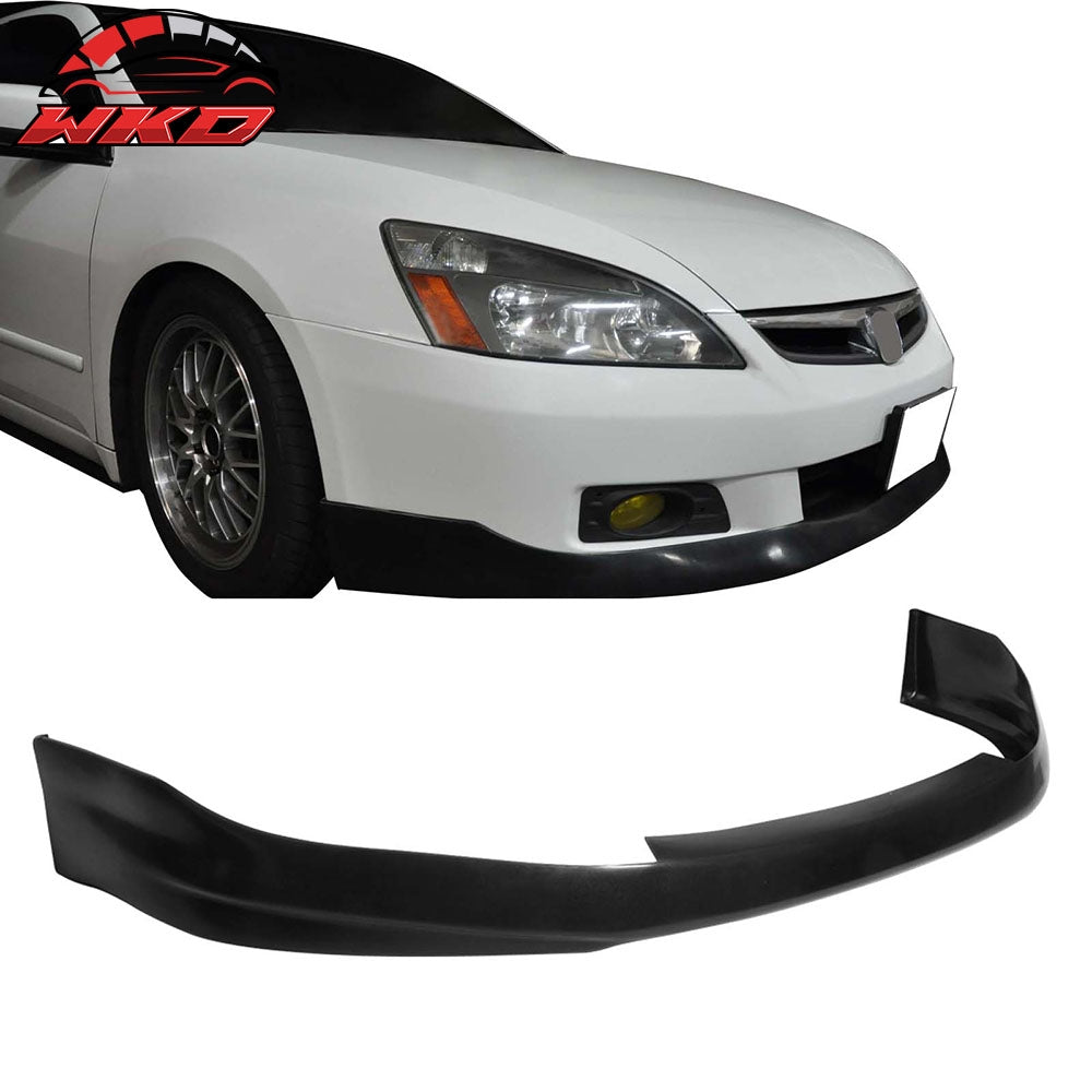 Fits 06-07 Honda Accord Coupe HFP Style Front Bumper Lip Spoiler Unpainted PU