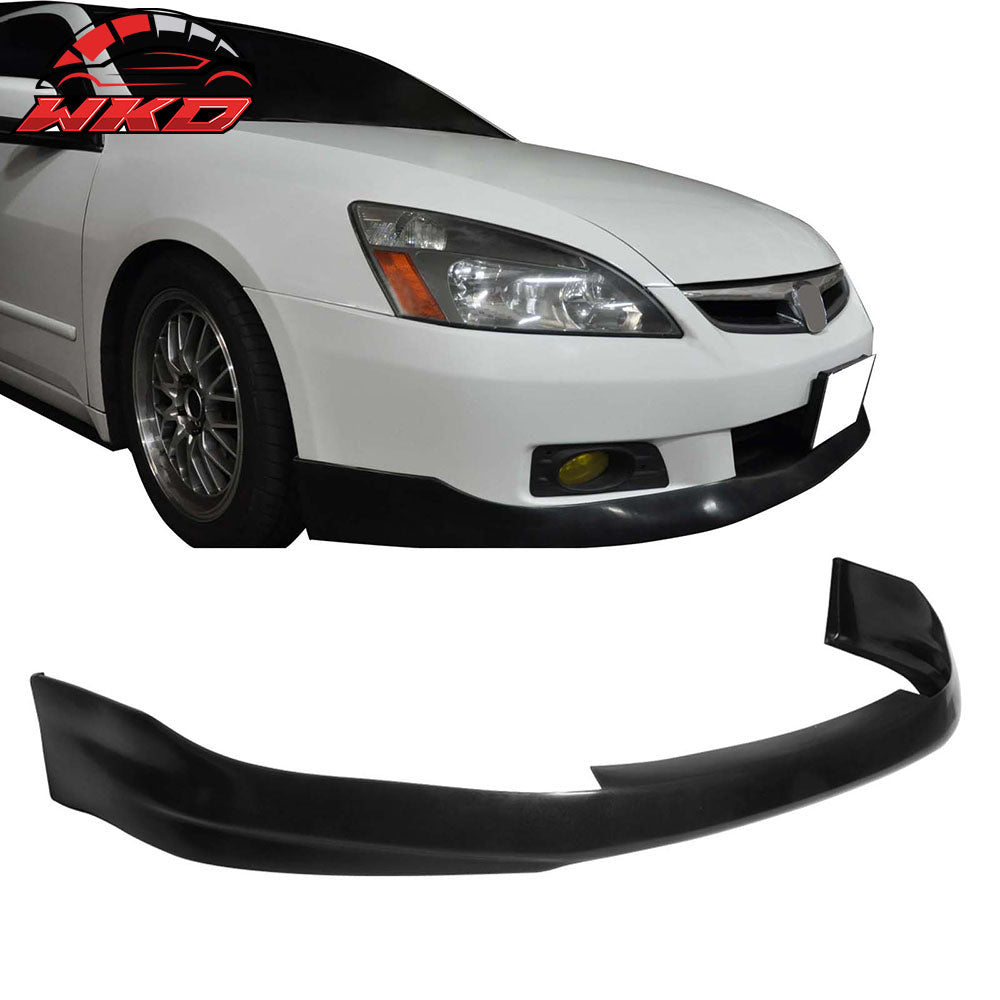 Fits 06-07 Honda Accord Coupe HFP Style Front Bumper Lip Spoiler Unpainted PU