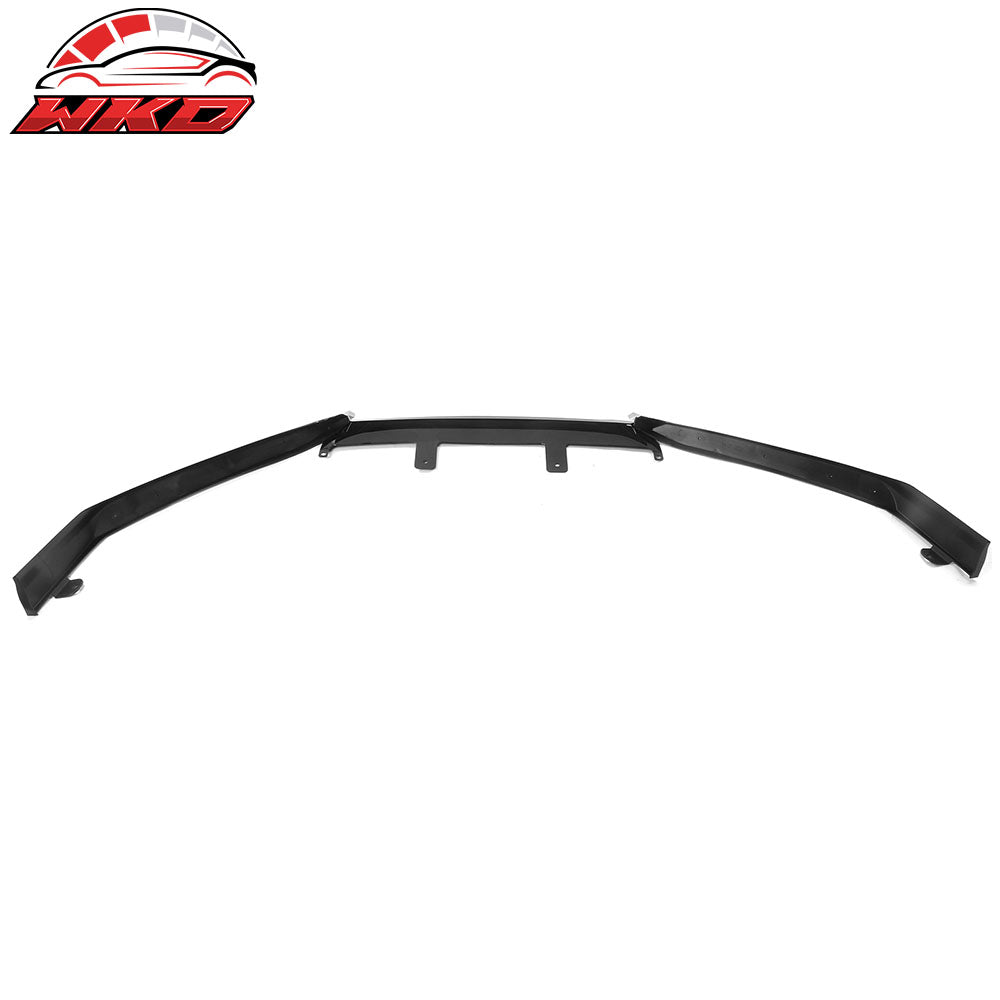 Fits 21-22 Honda Accord IKON Gloss Black Silver PP Front Bumper Lip Spoiler 5PCS