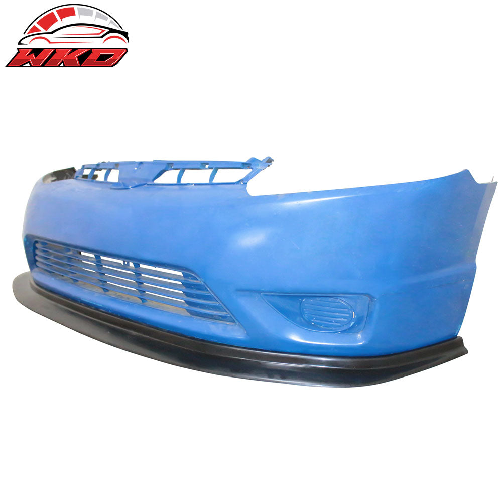 Fits 06-08 Honda Civic Aero DP Style Front Bumper Lip Splitter PU Chin Spoiler