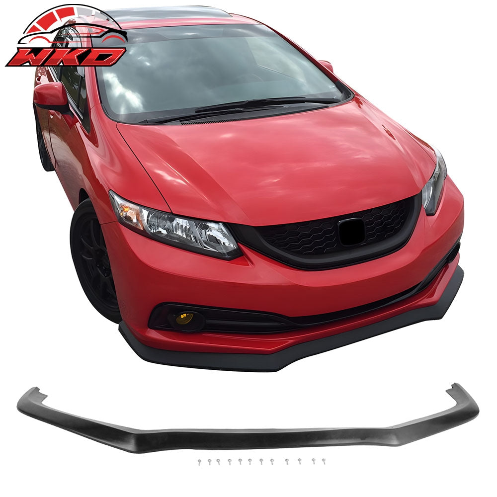 Wholesale 13-15 Honda Civic Sedan CS Style Front Bumper Lip Spoiler Unpainted PU