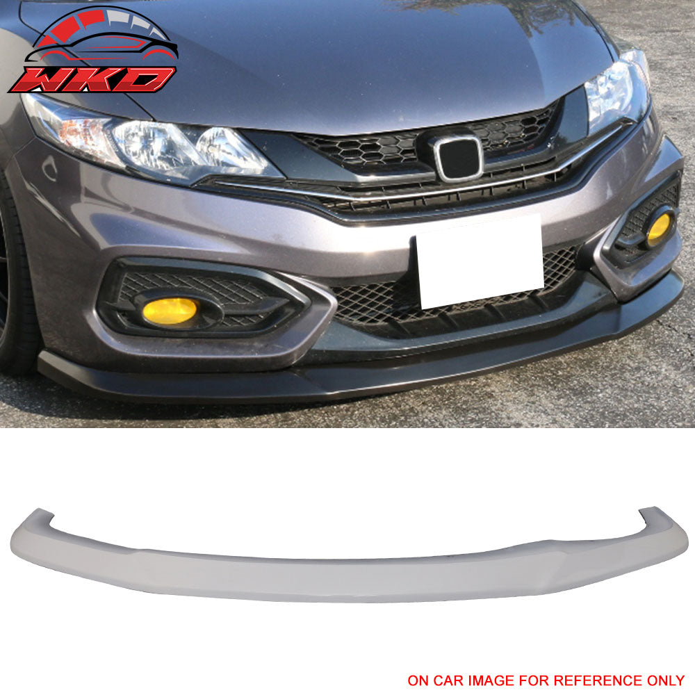 Fits 14-15 Honda Civic 2DR Coupe Front Bumper Lip Splitter Painted #NH578 White