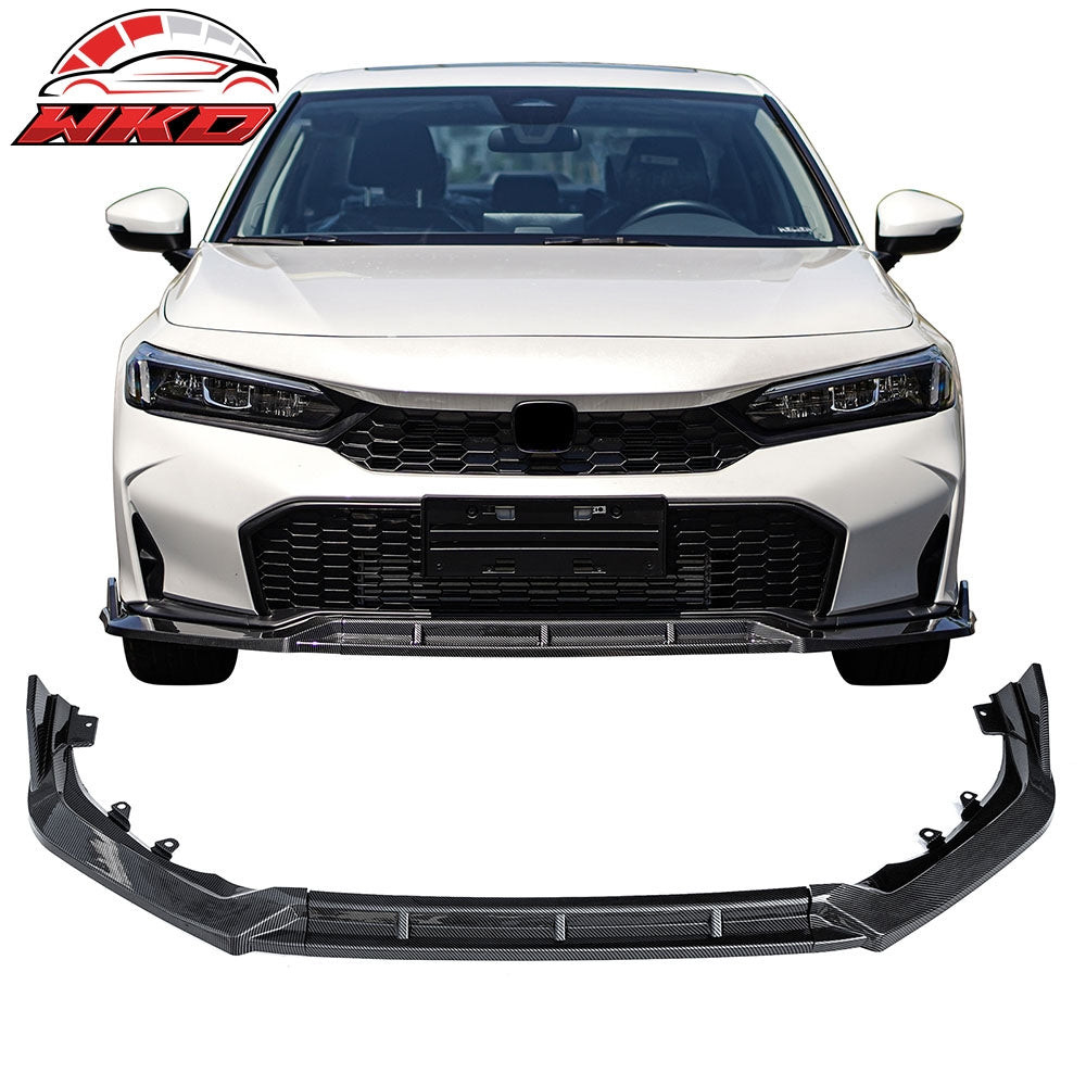 Wholesale 25-26 Honda Civic IKON Style 3PCS Front Bumper Lip Chin Carbon Fiber Print