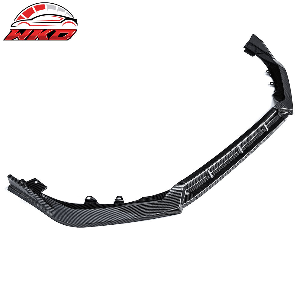 Fits 25-26 Honda Civic IKON Style 3PCS Front Bumper Lip Chin Carbon Fiber Print