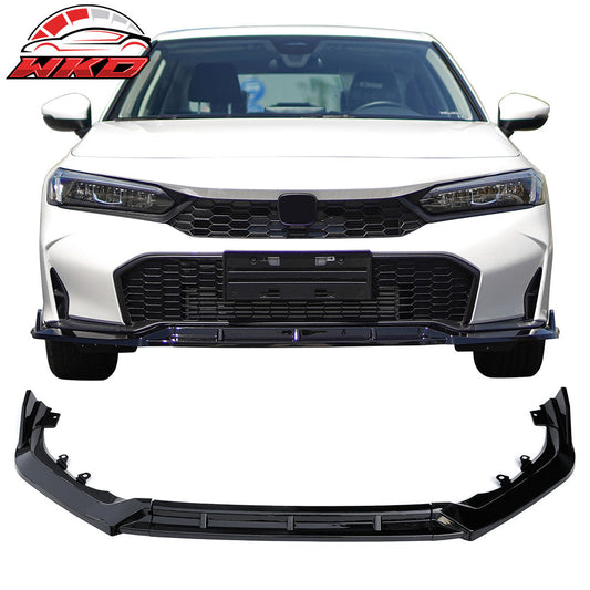 Wholesale 25-26 Honda Civic IKON Style 3PCS Front Bumper Lip Spoiler Chin Gloss Black