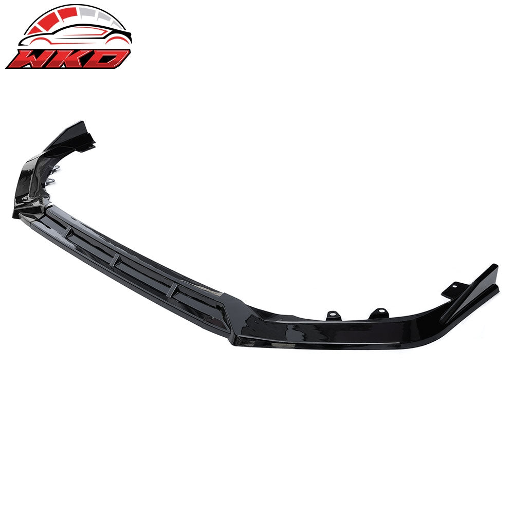 Fits 25-26 Honda Civic IKON Style 3PCS Front Bumper Lip Spoiler Chin Gloss Black