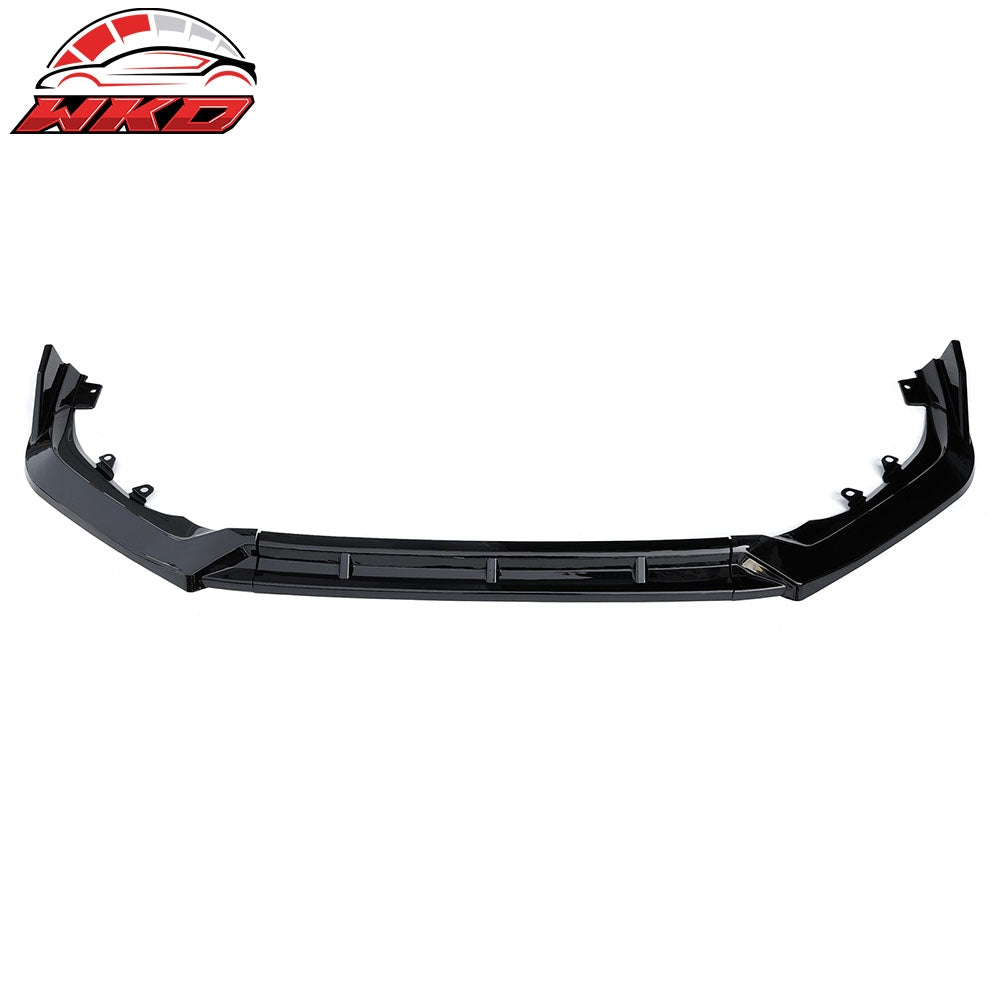 Fits 25-26 Honda Civic IKON Style 3PCS Front Bumper Lip Spoiler Chin Gloss Black
