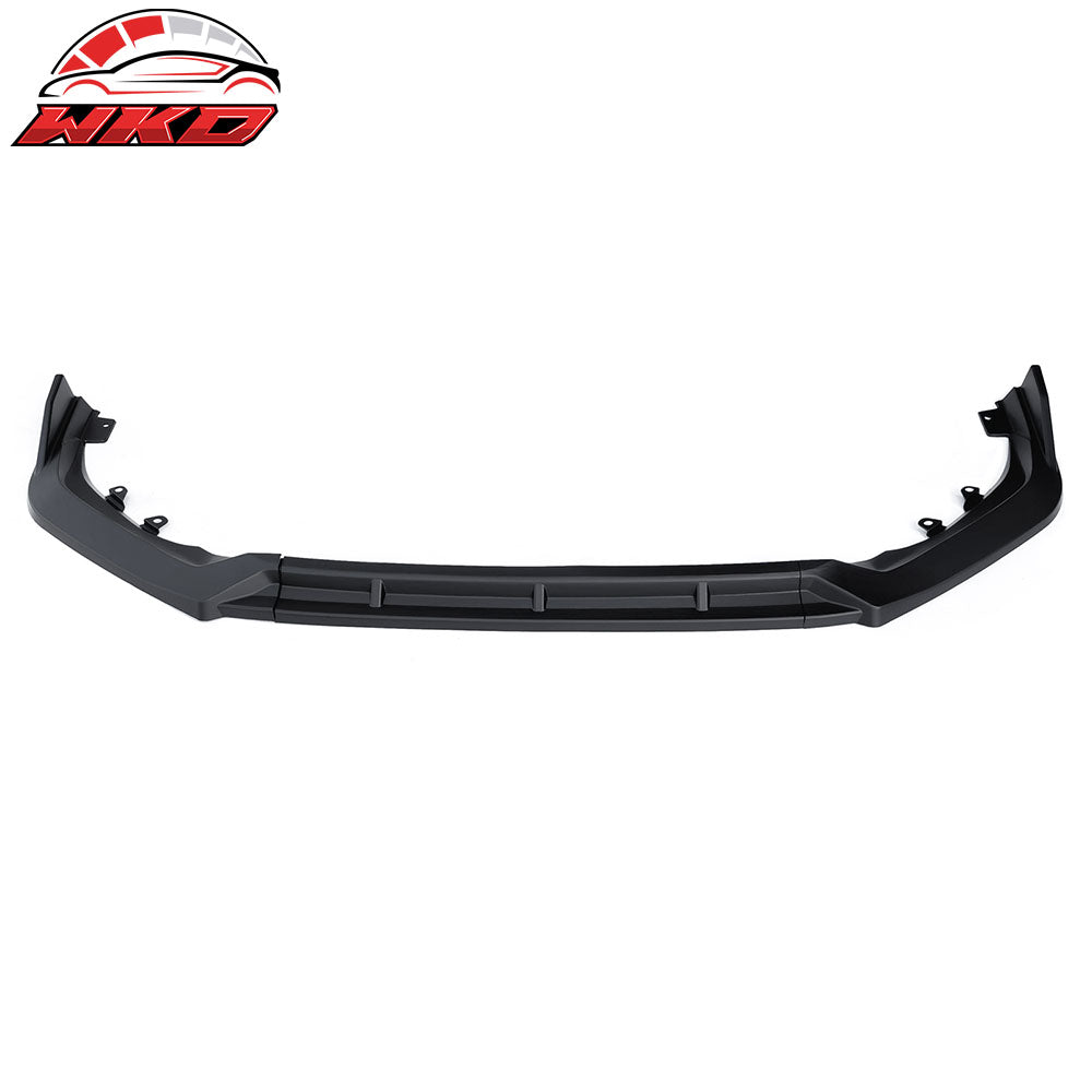 Fits 25-26 Honda Civic IKON Style 3PCS Front Bumper Lip Spoiler Chin Matte Black