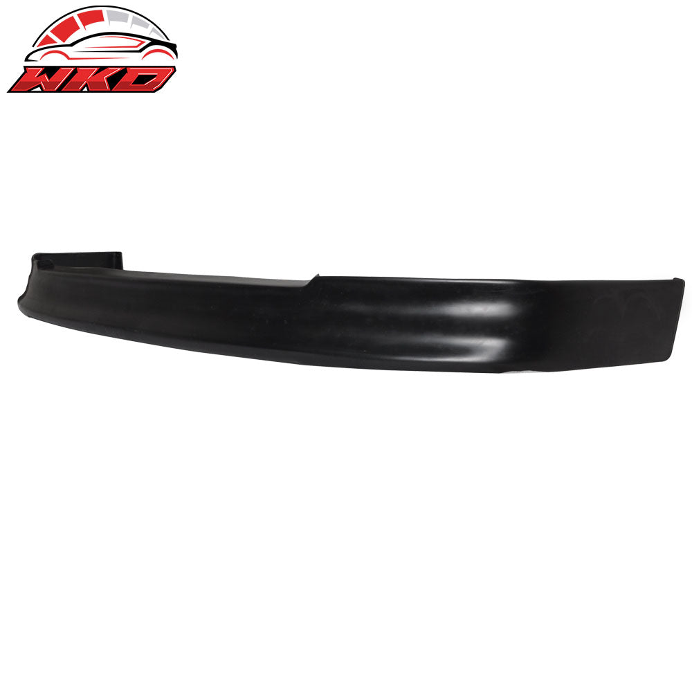 Fits 88-91 Honda Civic EF CS Style Front Bumper Lip Spoiler Unpainted Black PU