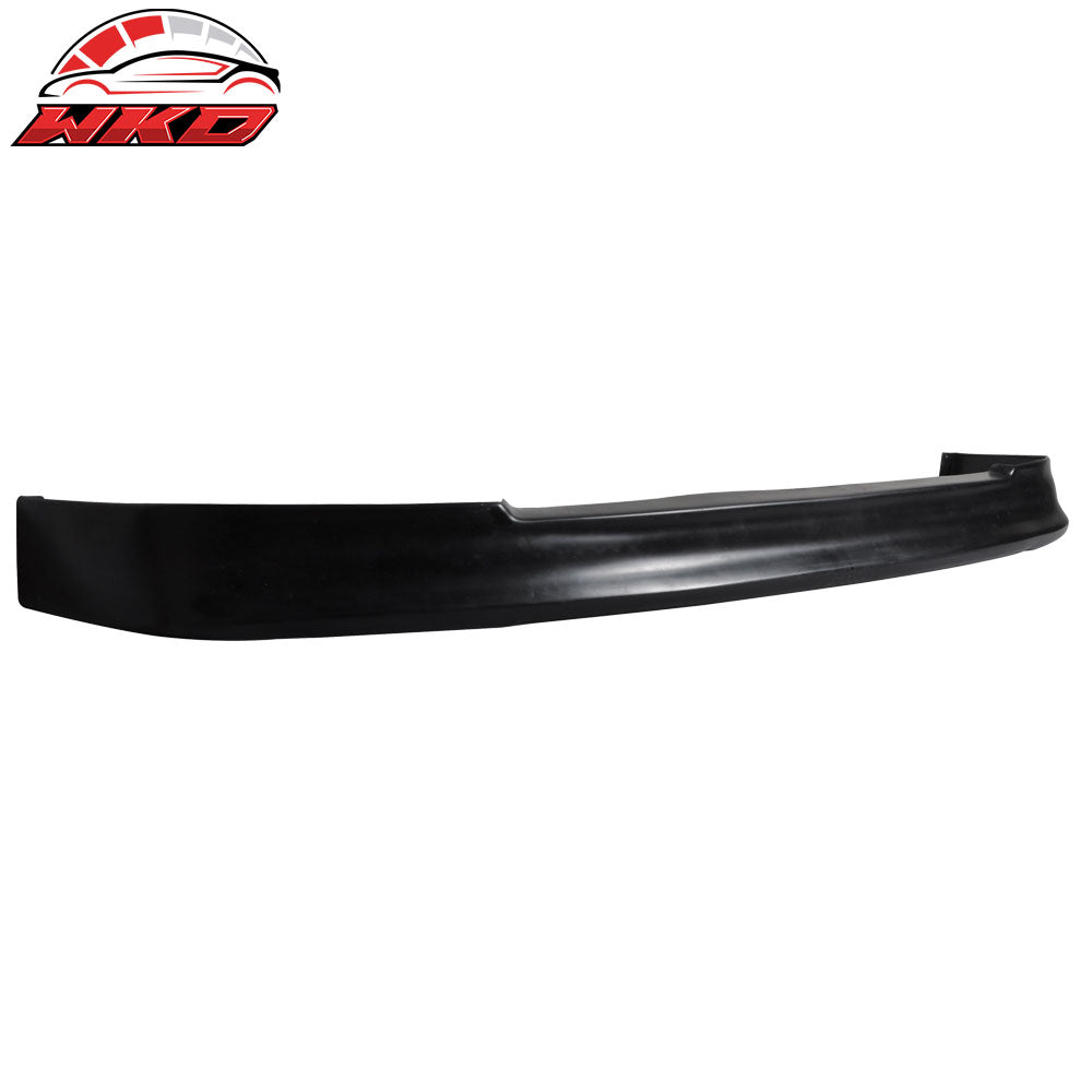 Fits 88-91 Honda Civic EF CS Style Front Bumper Lip Spoiler Unpainted Black PU
