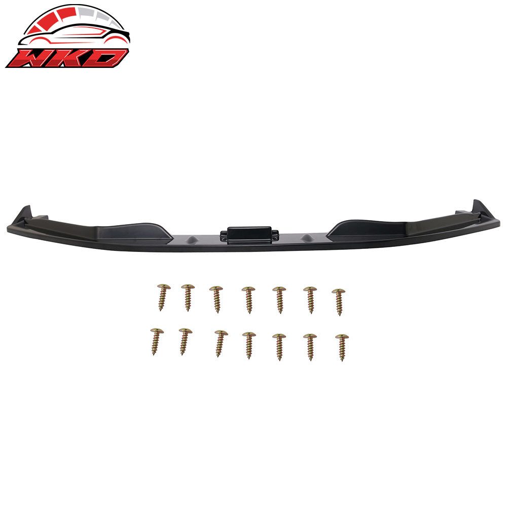 Fits 11-12 Honda CRZ A Type Front Bumper Lip Spoiler Unpainted Black ABS
