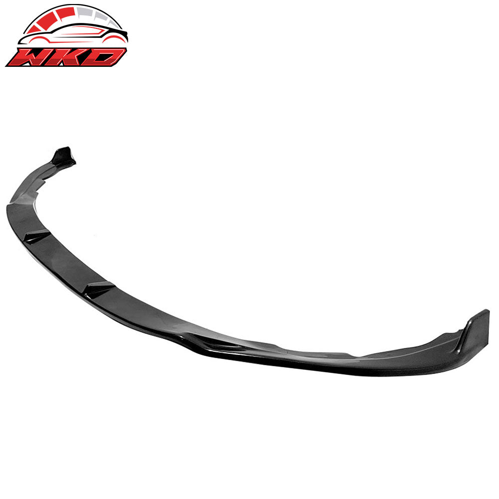 Fits 11-17 Honda Odyssey CK Style Front Bumper Lip Spoiler Unpainted Black PU