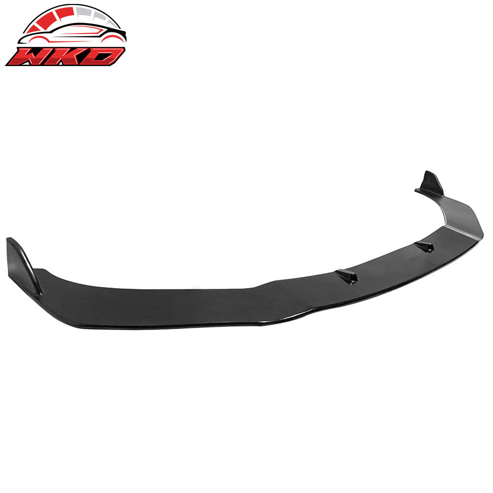 Fits 18-20 Honda Odyssey STL Style Front Bumper Lip Spoiler Unpainted Black PU