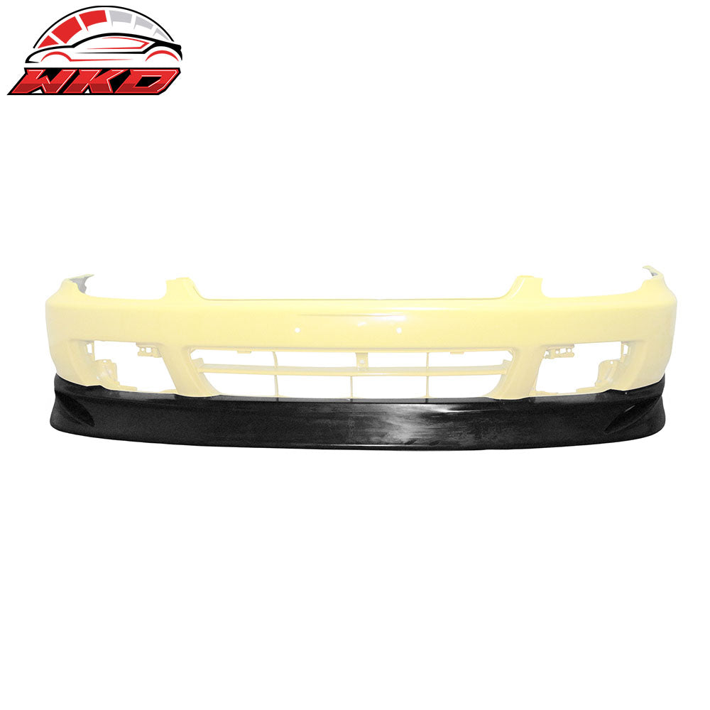 Fits 97-01 Honda Prelude Front Bumper Lip Unpainted PU IKON Spoiler Splitter