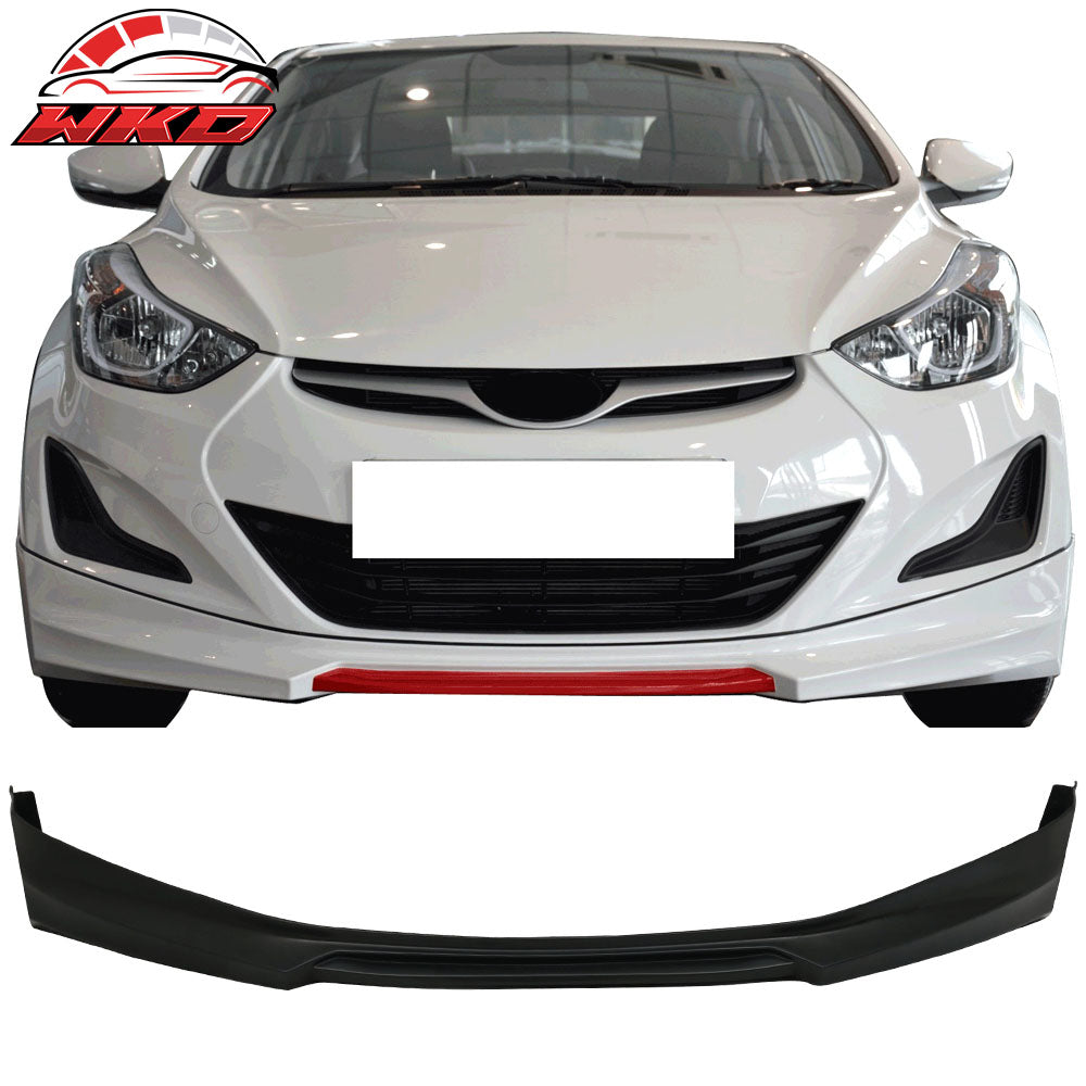 Fits 11-15 Hyundai Elantra Factory FL Style Front Bumper Lip Chin Spoiler - PU