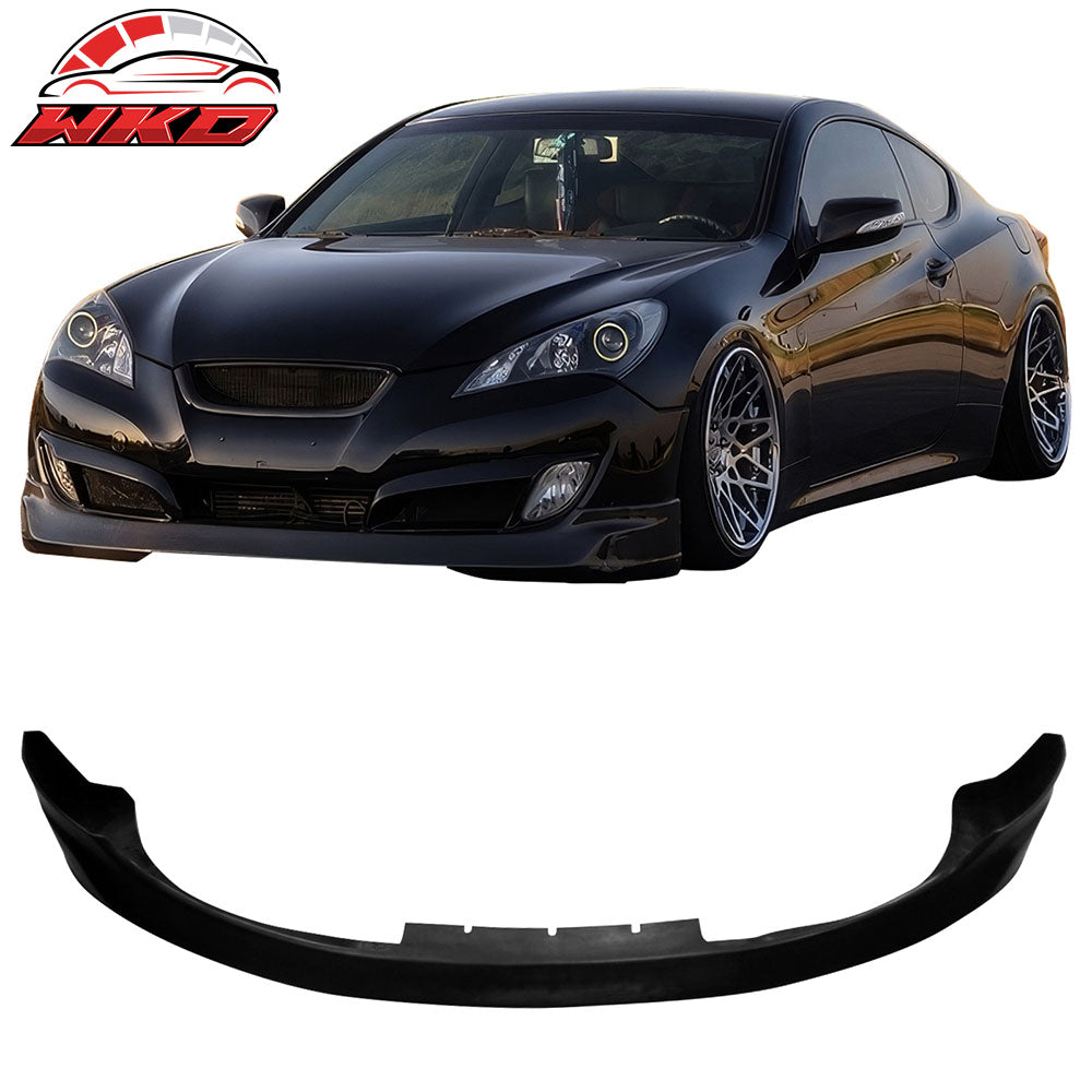 Fits 10-12 Hyundai Genesis Coupe 2DR MS Style Front Bumper Lip Chin Spoiler PU