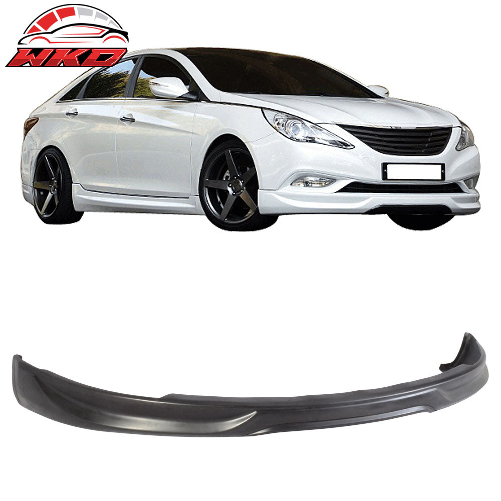 Fits 11-14 Hyundai Sonata IX Style Unpainted Front Bumper Lip Chin Spoiler - PU