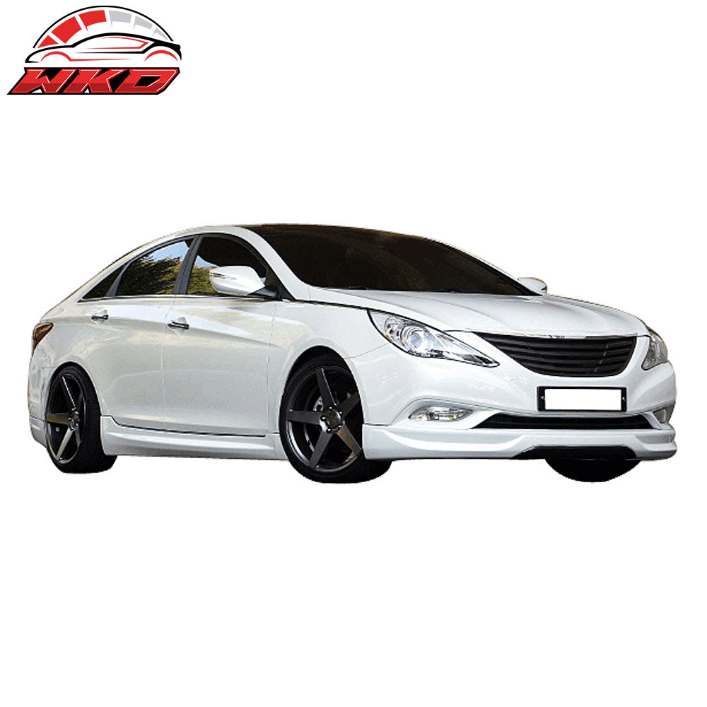 Fits 11-14 Hyundai Sonata IX Style Unpainted Front Bumper Lip Chin Spoiler - PU