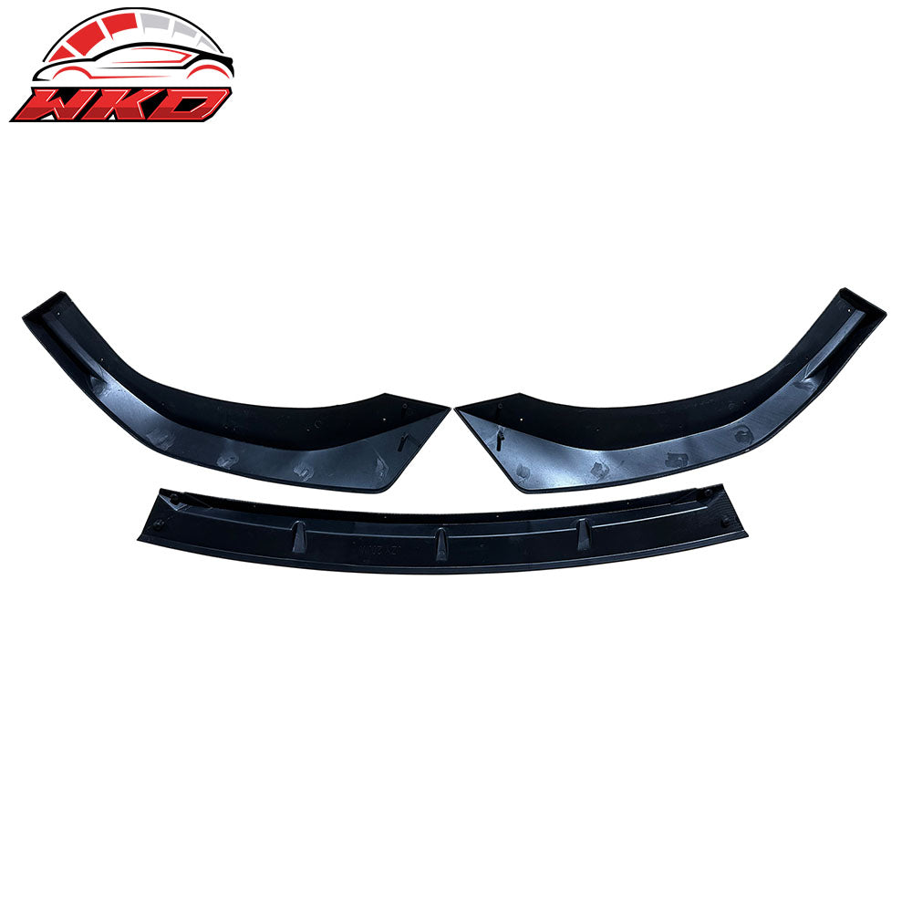 Fits 24-25 Hyundai Sonata IKON V1 3PCS Front Bumper Lip PP Carbon Fiber Print