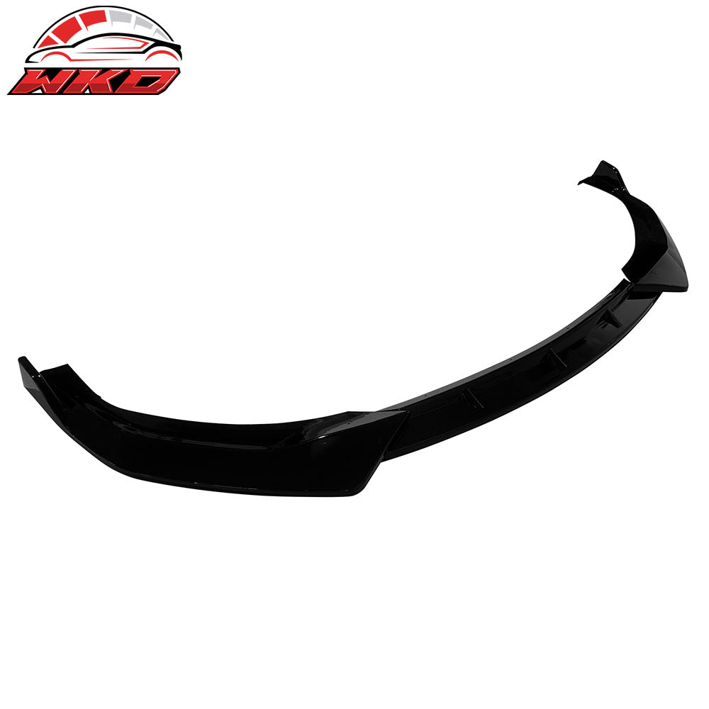 Fits 24-25 Hyundai Sonata IKON V1 Style 3PCS Front Bumper Lip Chin Gloss Black