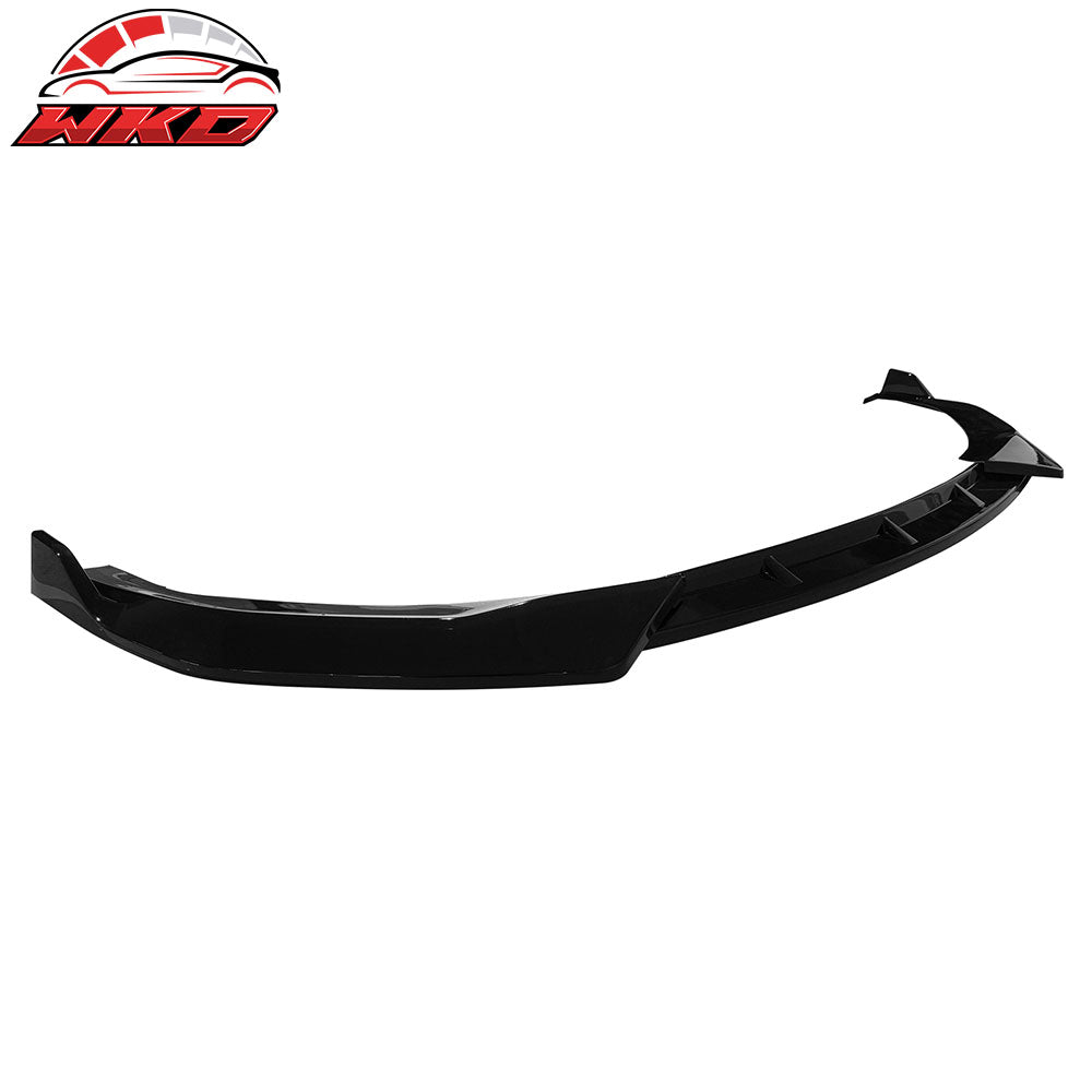 Fits 24-25 Hyundai Sonata IKON V1 Style 3PCS Front Bumper Lip Chin Gloss Black