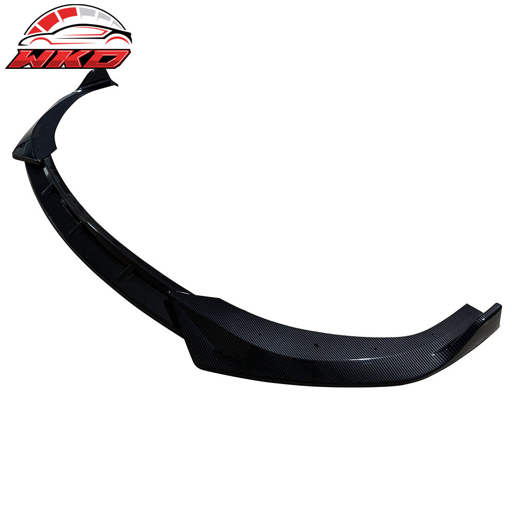 Fits 24-25 Hyundai Sonata N Line IKON V1 3PC Front Bumper Lip Carbon Fiber Print