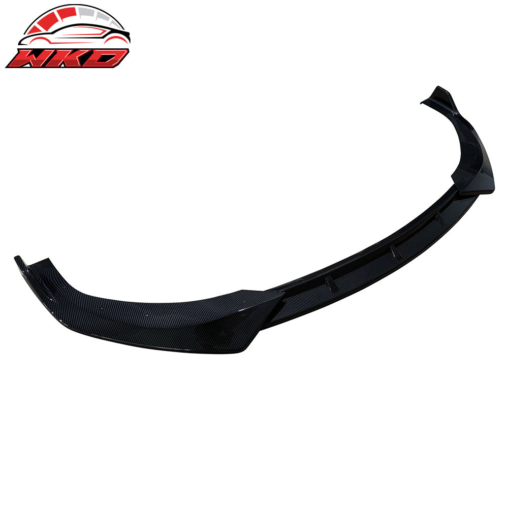 Fits 24-25 Hyundai Sonata N Line IKON V1 3PC Front Bumper Lip Carbon Fiber Print