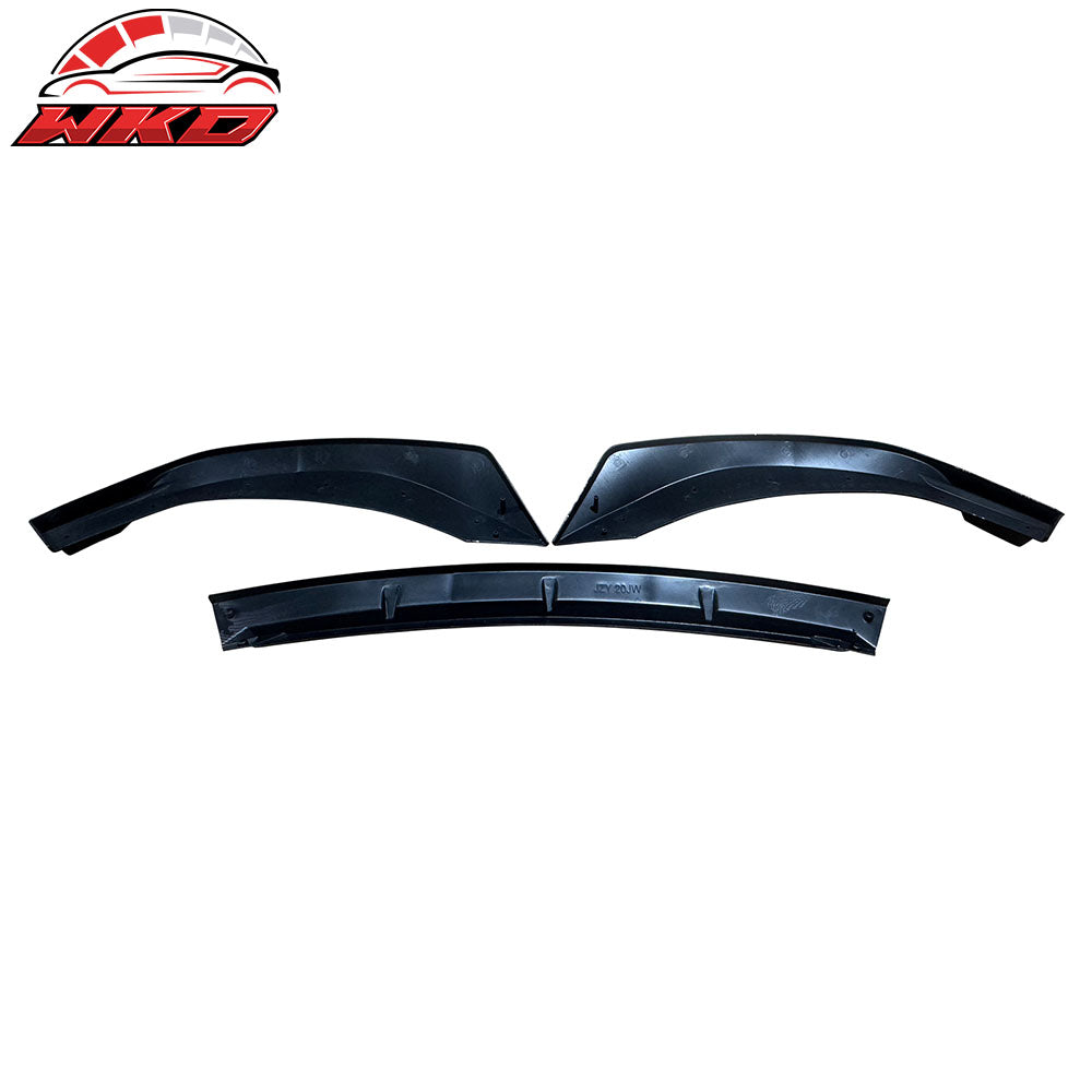 Fits 24-25 Hyundai Sonata N Line IKON V1 3PC Front Bumper Lip Carbon Fiber Print