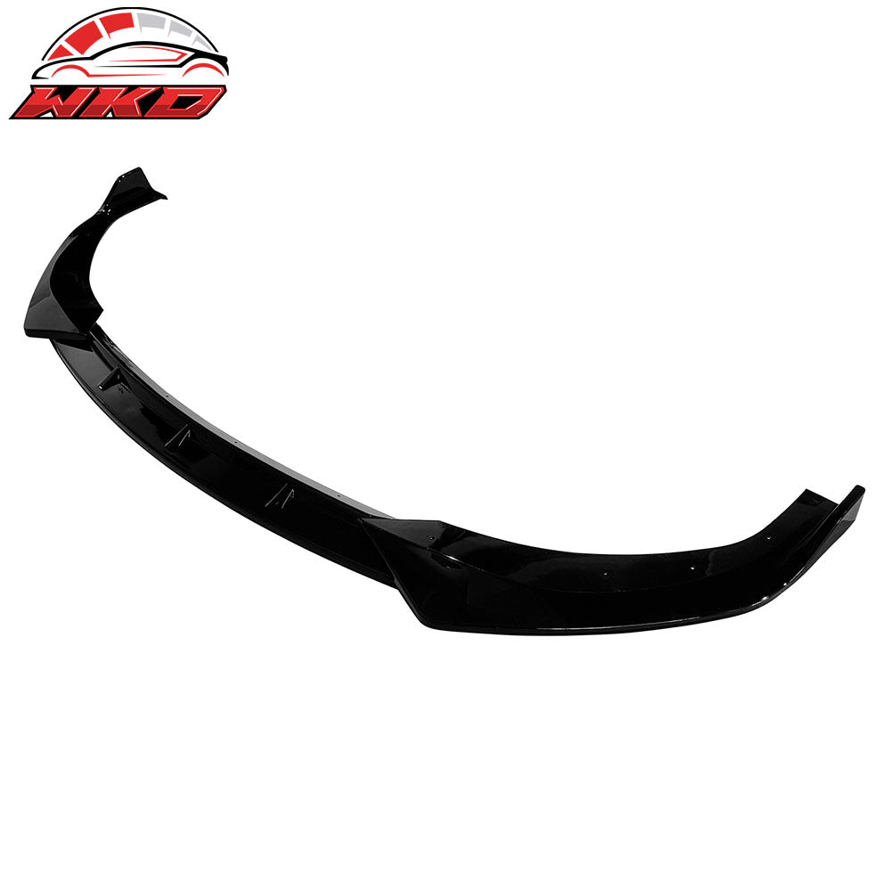 Fits 24-25 Hyundai Sonata N Line IKON V1 Style 3PCS Front Bumper Lip Gloss Black