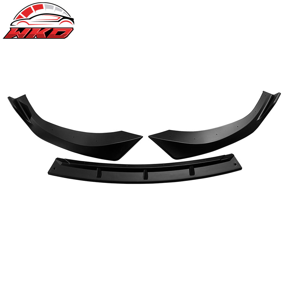 Fits 24-25 Hyundai Sonata N Line IKON V1 3PCS Front Bumper Lip Chin Matte Black