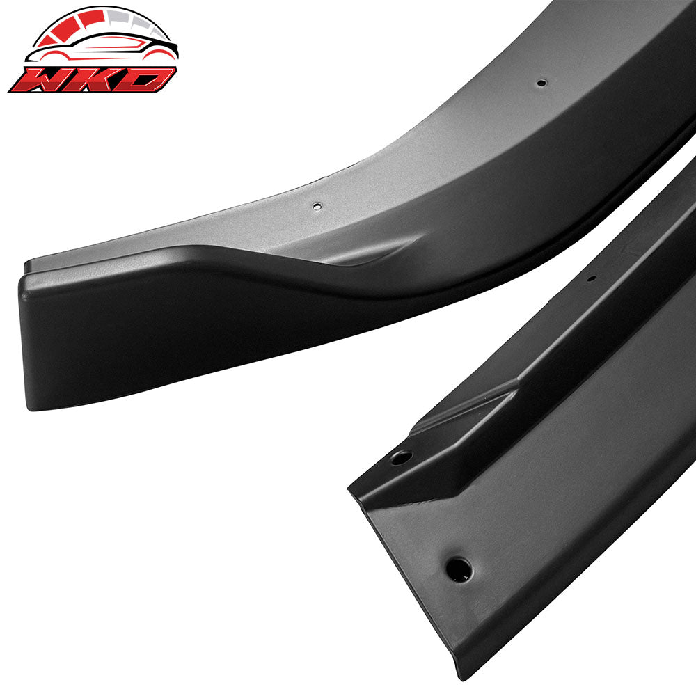 Fits 24-25 Hyundai Sonata N Line IKON V1 3PCS Front Bumper Lip Chin Matte Black