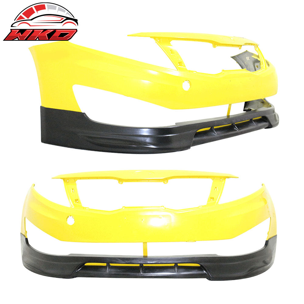 Fits 11-13 Kia Optima Base Models IKON Style Front Bumper Lip Chin Splitter - PU