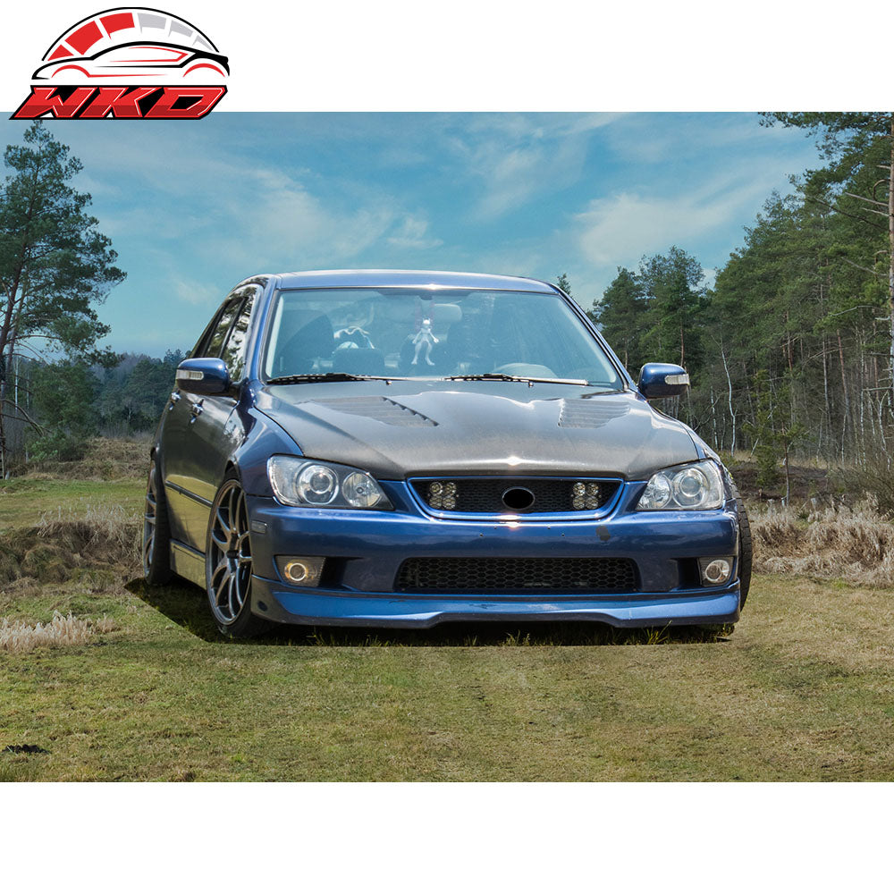 Fits 01-05 Lexus IS300 Base Sedan GR Style Front Bumper Lip Spoiler Splitter PU