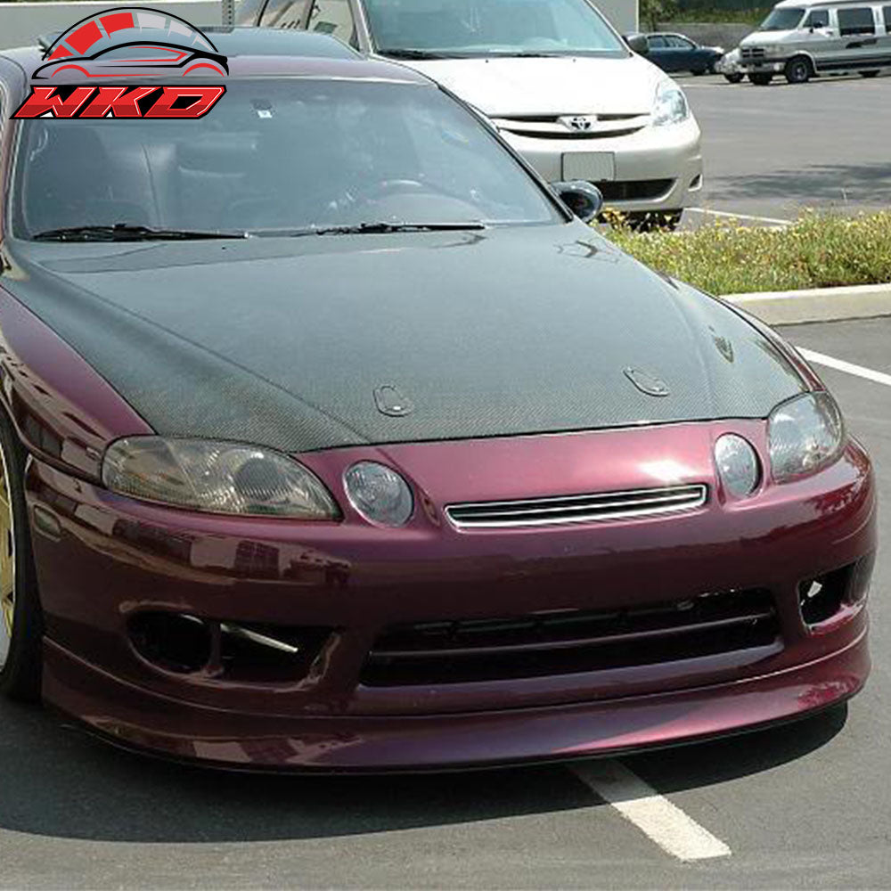 Fits 97-00 Lexus SC300 SC400 Front Bumper Lip Spoiler Unpainted PU Splitter Kit