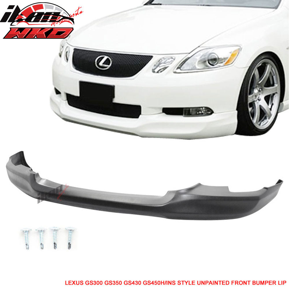 2006-07 Lexus GS300 GS350 GS430 GS450h JDM VIP IN Style Front Bumper Lip PU | Wholesale