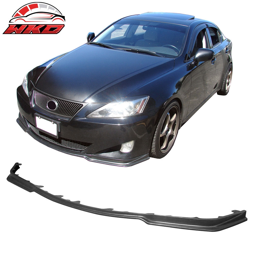 Wholesale 06-08 Lexus IS250 IS350 PM Style Front Bumper Lip Spoiler Unpainted PU - Wikond Auto