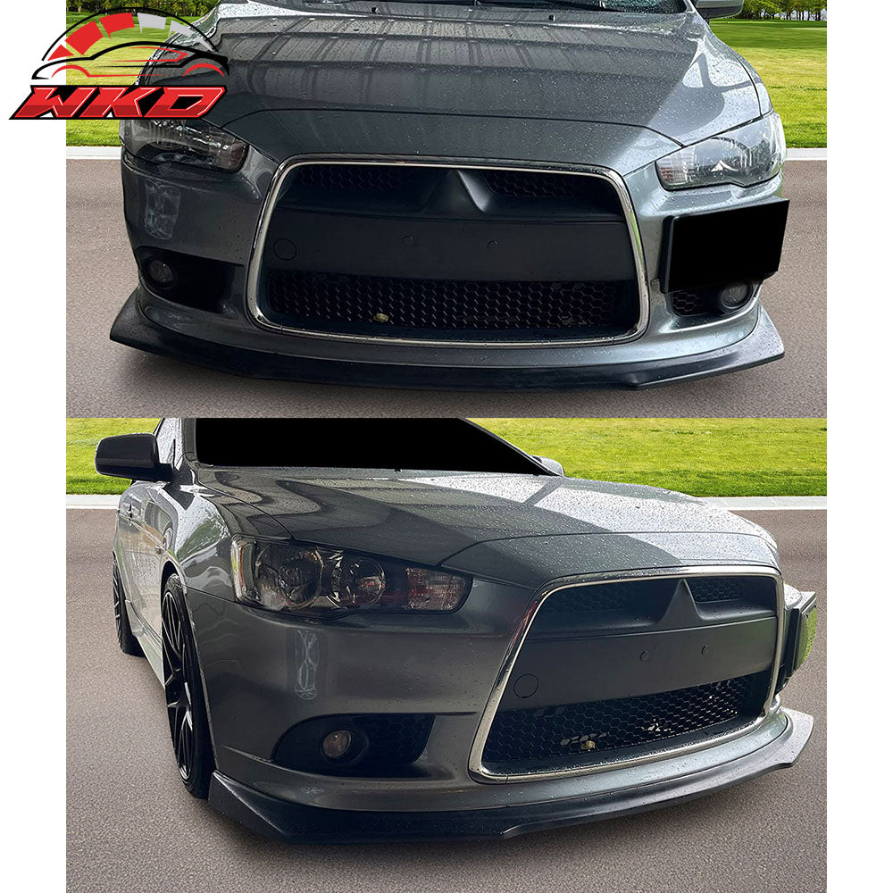 Fits 09-15 Mitsubishi Lancer GT GTS Ralliart RA Style Front Bumper Lip Spoiler