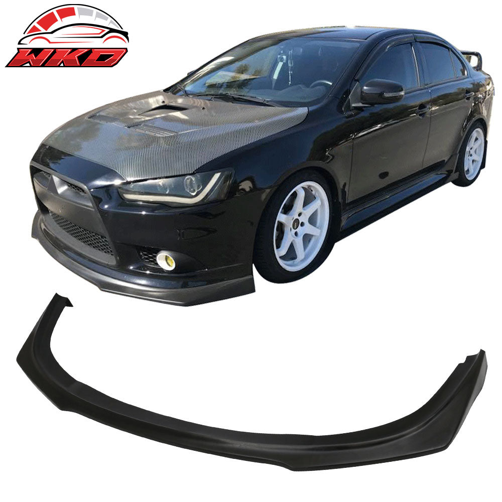 Fits 09-15 Mitsubishi Lancer GT GTS Ralliart RA Style Front Bumper Lip Spoiler