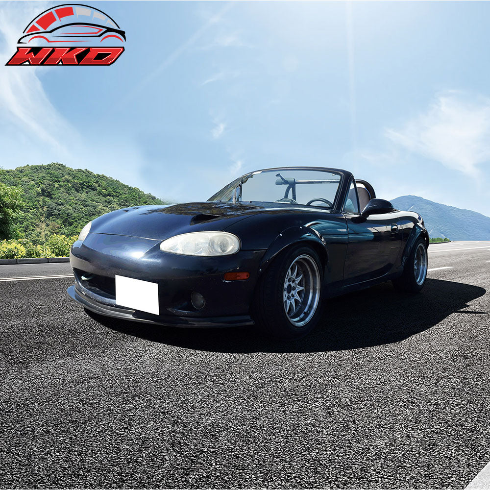 Fits 01-05 Mazda Miata MX-5 MX5 DS Style Front Bumper Lip Spoiler Unpainted PU