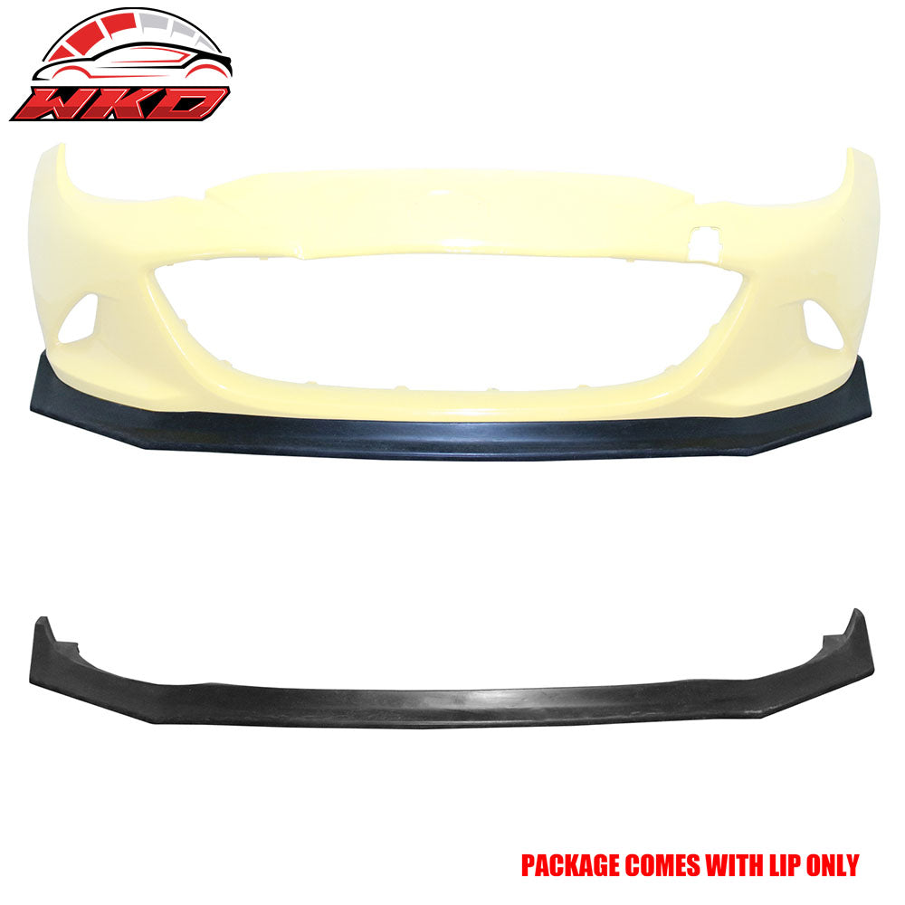 Fits 16-25 Mazda MX-5 Miata ND 4th IKON CS Style Front Bumper Lip PU Unpainted