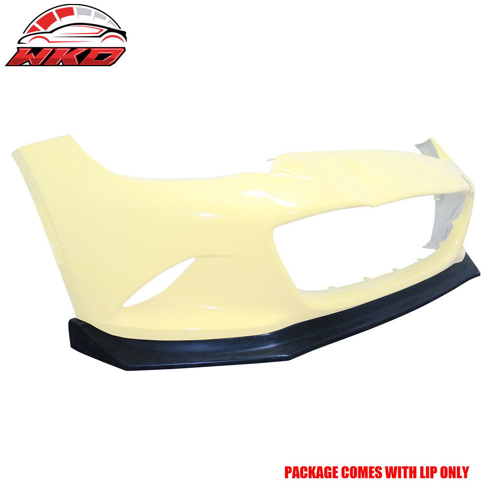 Fits 16-25 Mazda MX-5 Miata ND 4th IKON CS Style Front Bumper Lip PU Unpainted