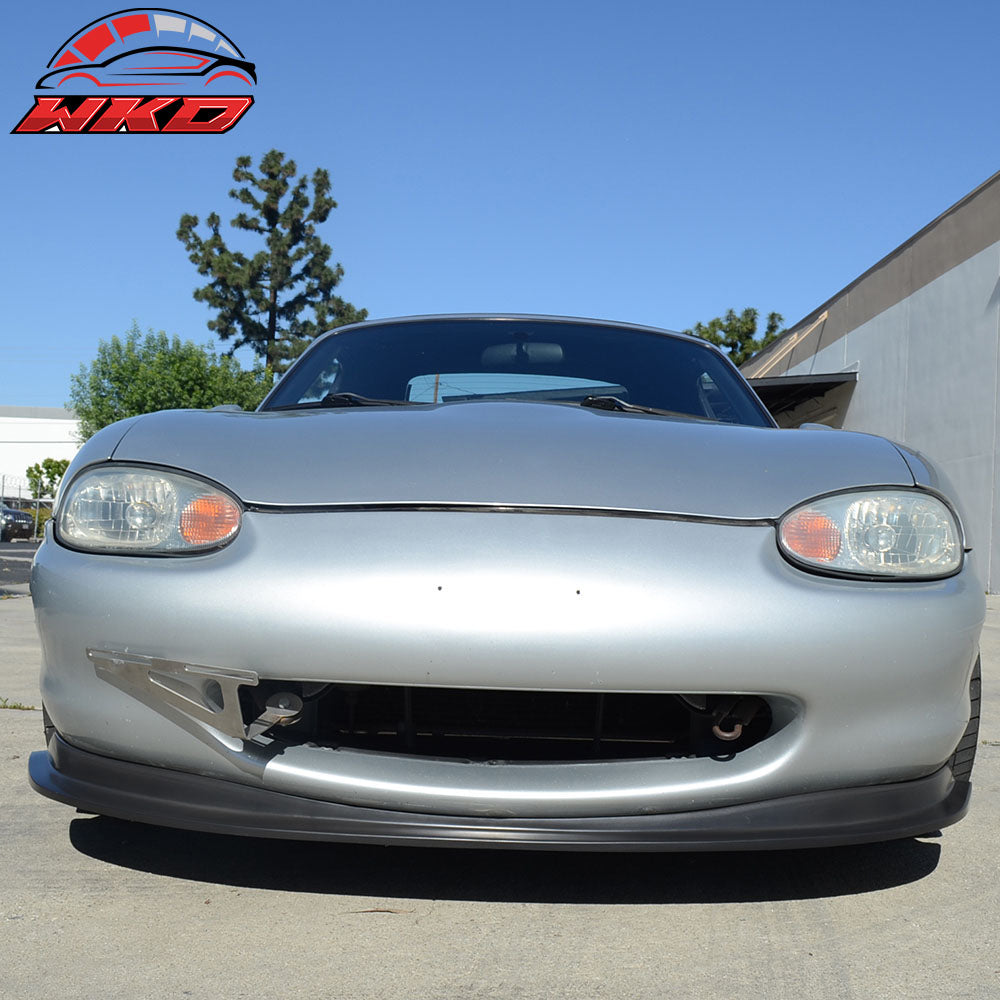 Fits 99-00 Mazda Miata MX-5 DS Style PU Front Bumper Lip Spoiler Kit Unpainted