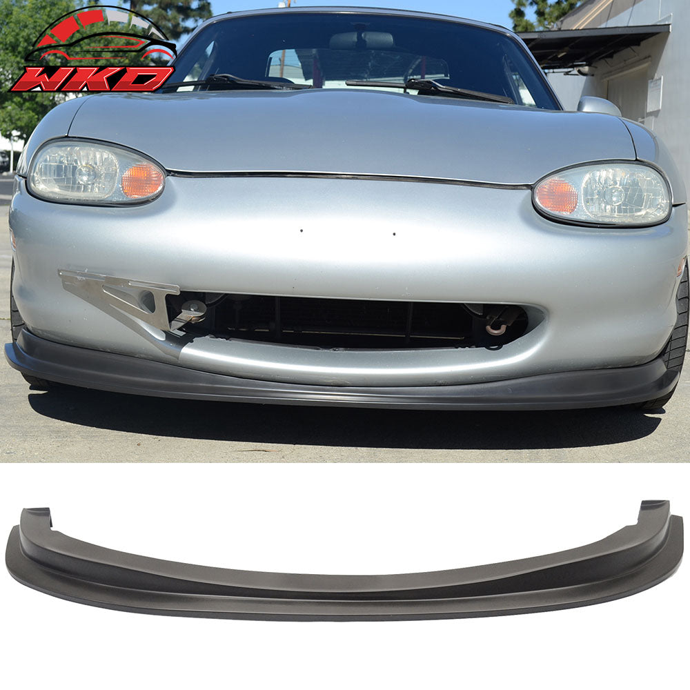 Fits 99-00 Mazda Miata MX-5 DS Style PU Front Bumper Lip Spoiler Kit Unpainted