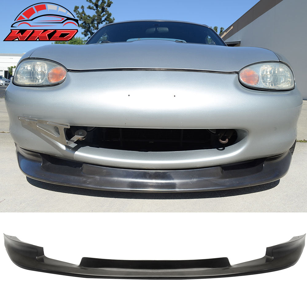 Fits 99-00 Mazda Miata MX-5 GV Style Front Bumper Lip Chin Spoiler Unpainted PU