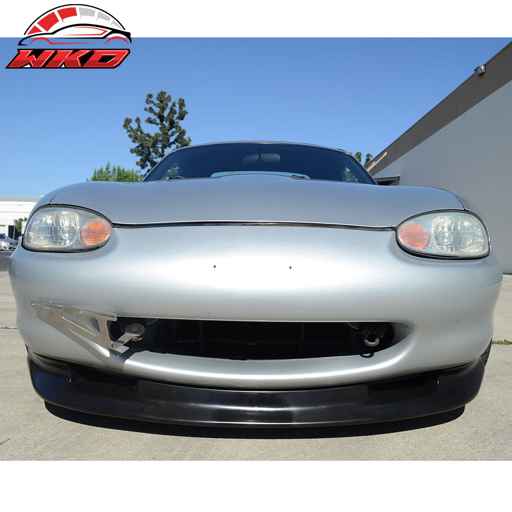 Fits 99-00 Mazda Miata MX-5 GV Style Front Bumper Lip Chin Spoiler Unpainted PU