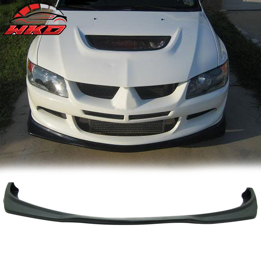 Fits 03-05 Mitsubishi Evo 8 ViII Front Bumper Lip Spoiler PU