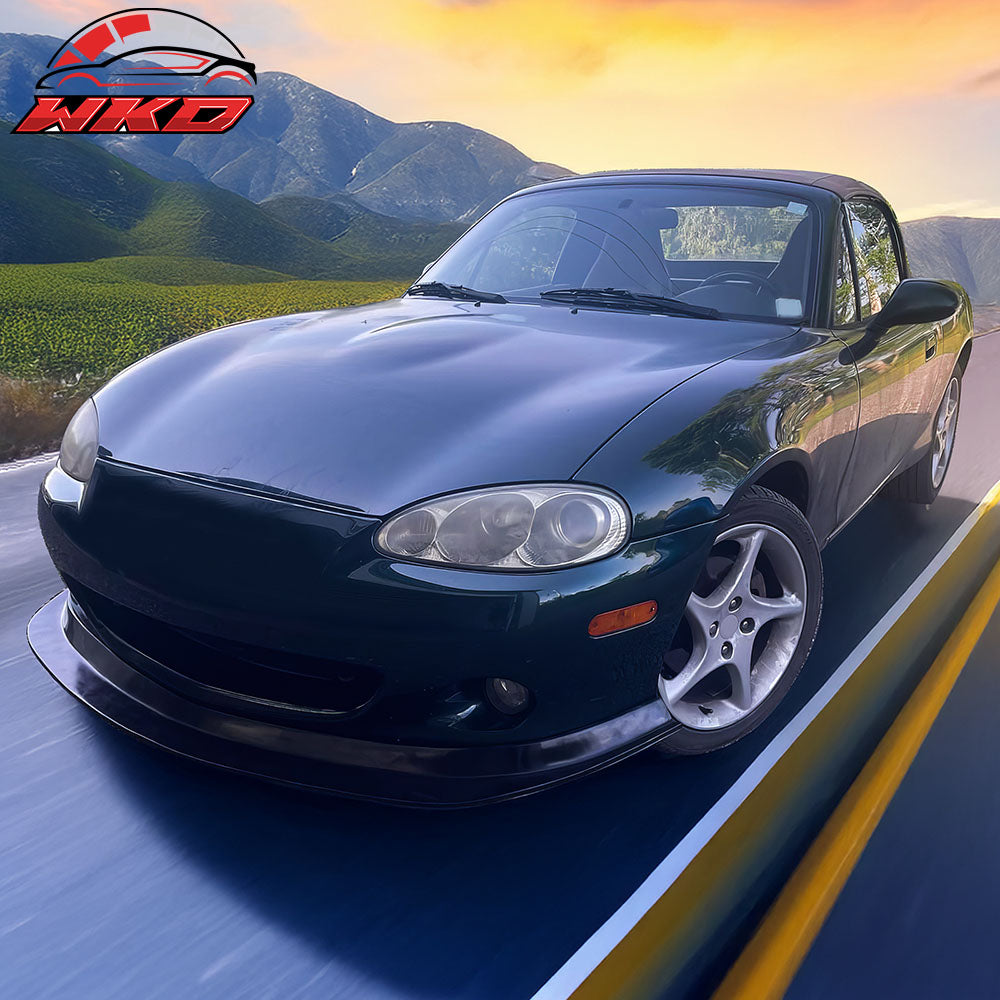 Fits 01-05 Mazda MX-5 Miata MDA Style PU Front Lip Bumper Chin Guard Protector