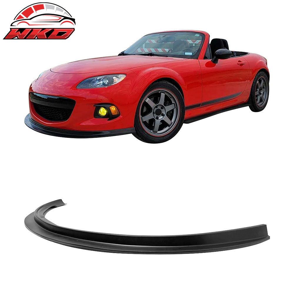 Fits 13-15 Mazda MX-5 Miata Unpainted Front Bumper Lip Spoiler Guard MDA Style